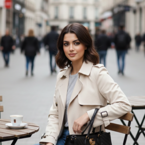 شنطة جوتشي حجم كبير مع جزدان للميك اب